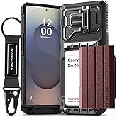 VRS DESIGN Damda Glide Ultimate for Galaxy S25 Ultra (2025), Premium Sturdy Fully Covered Camera Lens Protection Wallet Case with Multi-Functional Strap (Metallic Red)