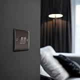 BG Electrical Nexus Metal 2 Way Double Light Switch Black Nickel NBN42 view 7