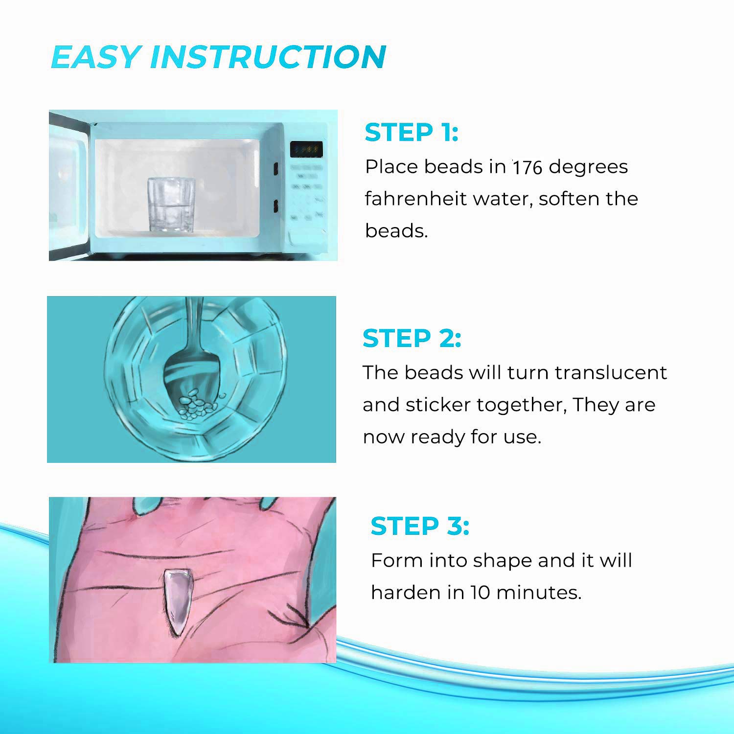 Brige Temporary Tooth Repair kit for Fix Filling the Missing Broken Tooth and Gaps-Moldable Fake Teeth Veneers and Thermal Beads Replacement Kit, Artfifical Teeth : Beauty