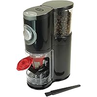 Solofill SOLOGRIND 2-in-1 Automatic Single Serve Coffee Burr Grinder for Coffee Pod,Black,1 EA