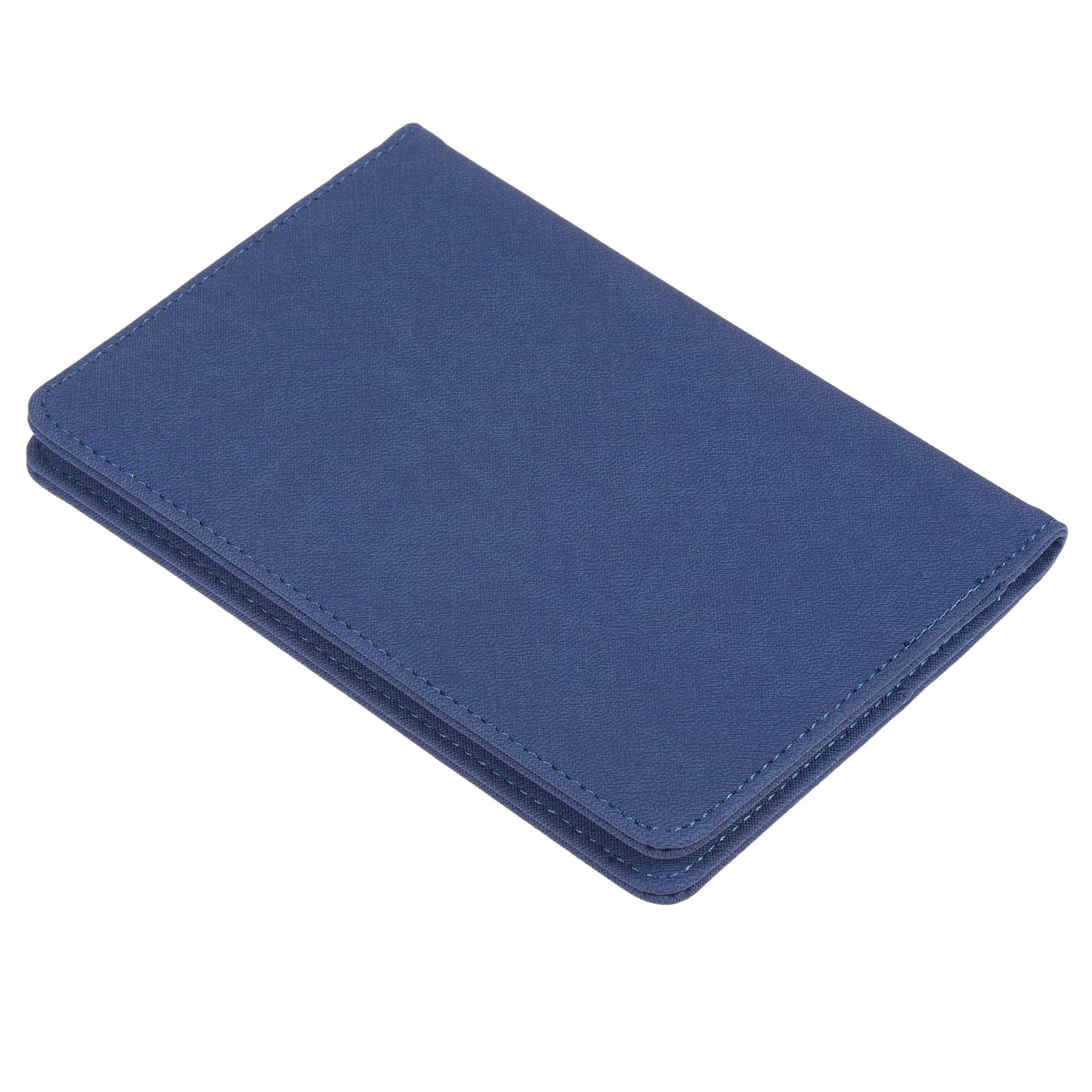 PATIKIL 5.8"x3.9" PU Leather Card Holder Cover, Travel Wallet Card Case Document Organizer, Dark Blue