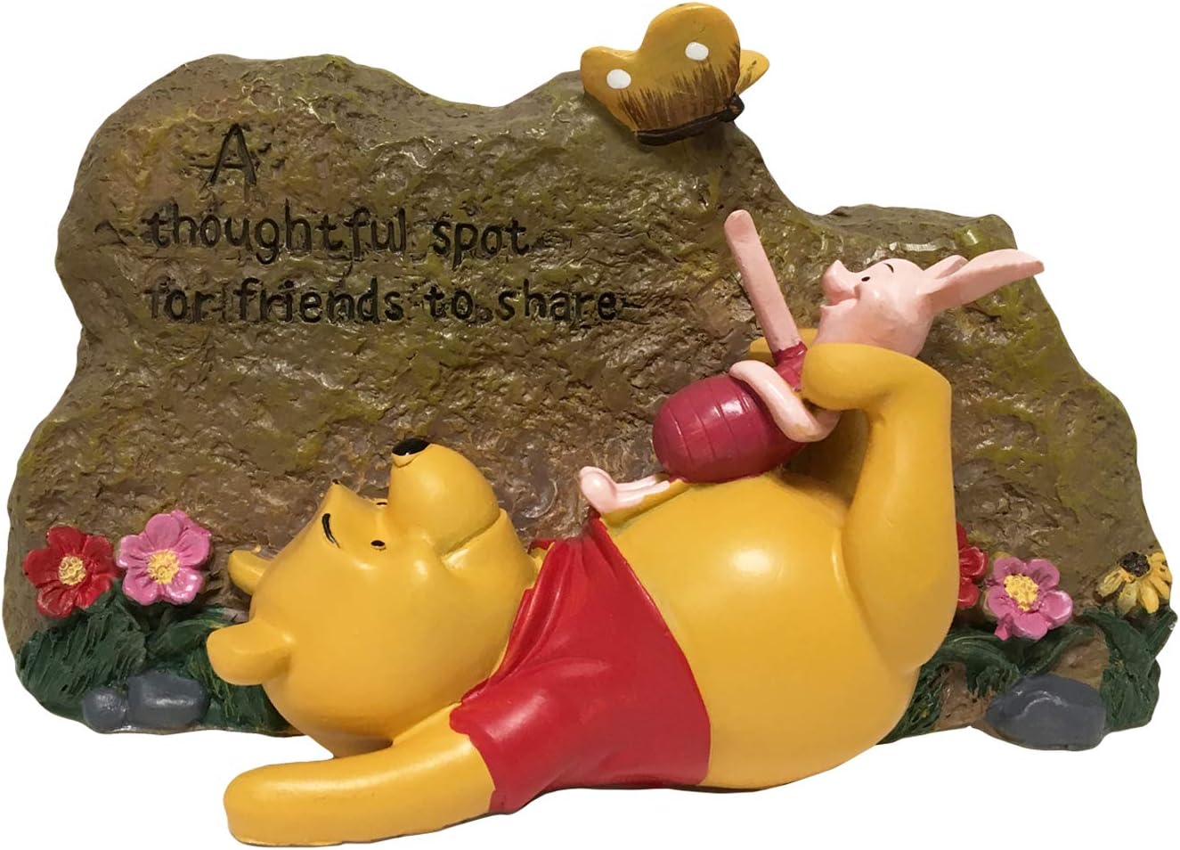 Pooh Garden Rock, Classic Winnie-The-Pooh Collection, Hand-Painted, Stands 5 Inches Tall by 7.5 Inches Wide.Official Disney Licensed Product