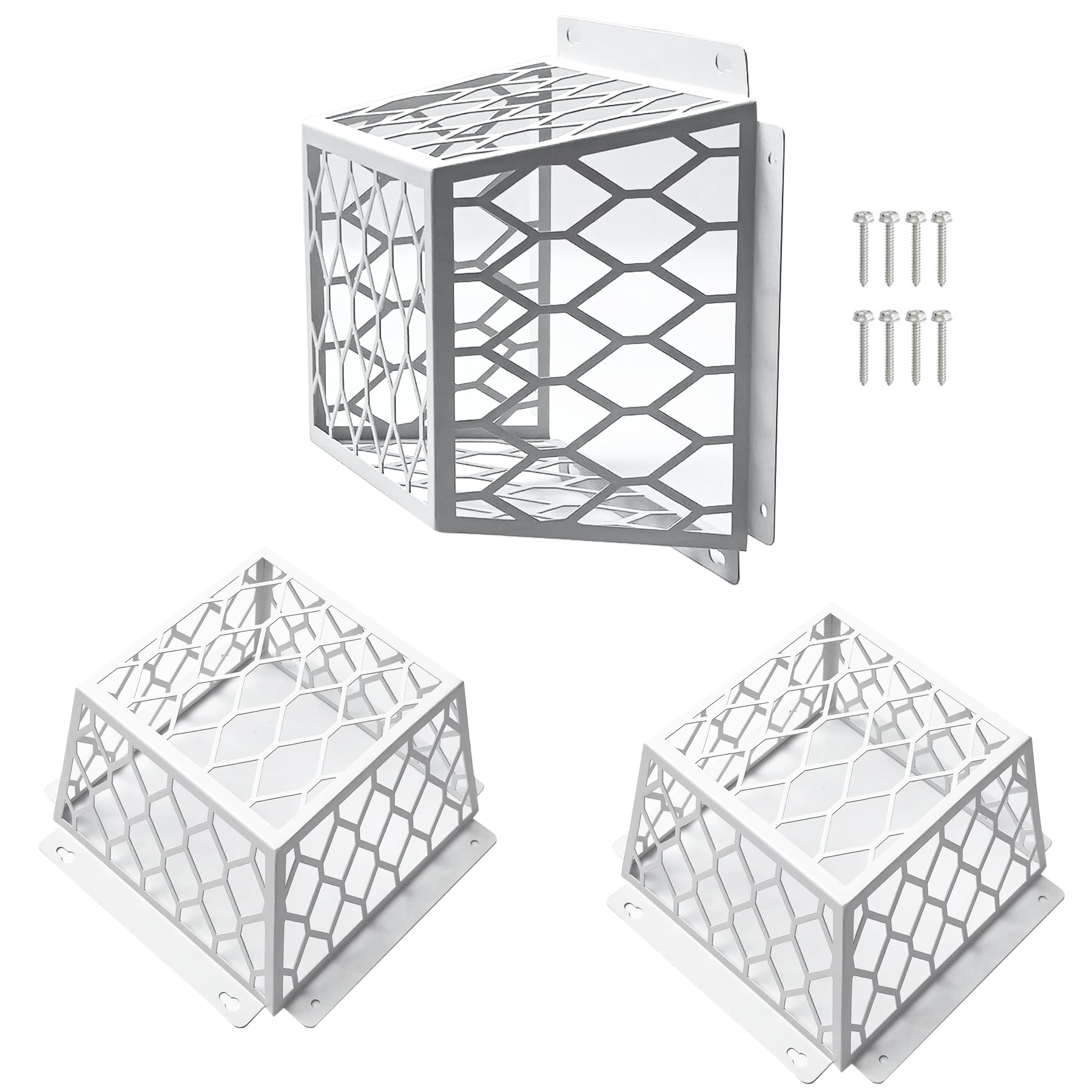 Photo 1 of Dryer Vent Cover Guard for 3 to 4 Inch Exhaust Fan Cover Dryer Vent Cover Outside, Pest Proof Exhaust Vent Cover for Dryer, 7"Lx7"Wx5"H Stainless Steel Universal Vent Guard