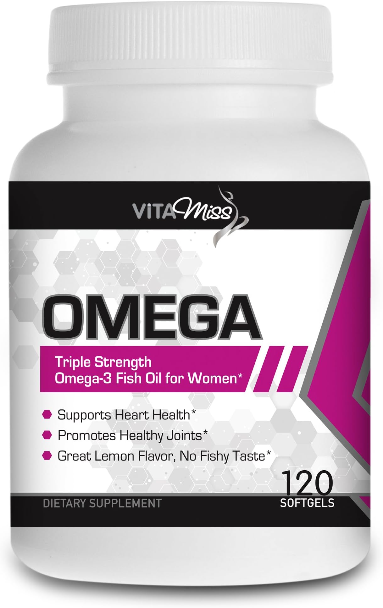 Vitamiss Omega – Potent & Organic Omega 3, 6, 9 Fish Oil Supplement with Essential Fatty Acids (EFA’s).