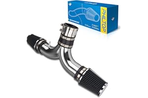 PHILTOP 3.5" Cold Air Intake Kit System Compatible with Dodge Ram 1500 / Ram 2500 / Ram 3500 2003 2004 2005 2006 2007 2008 5.7L V8, High Performance, Black