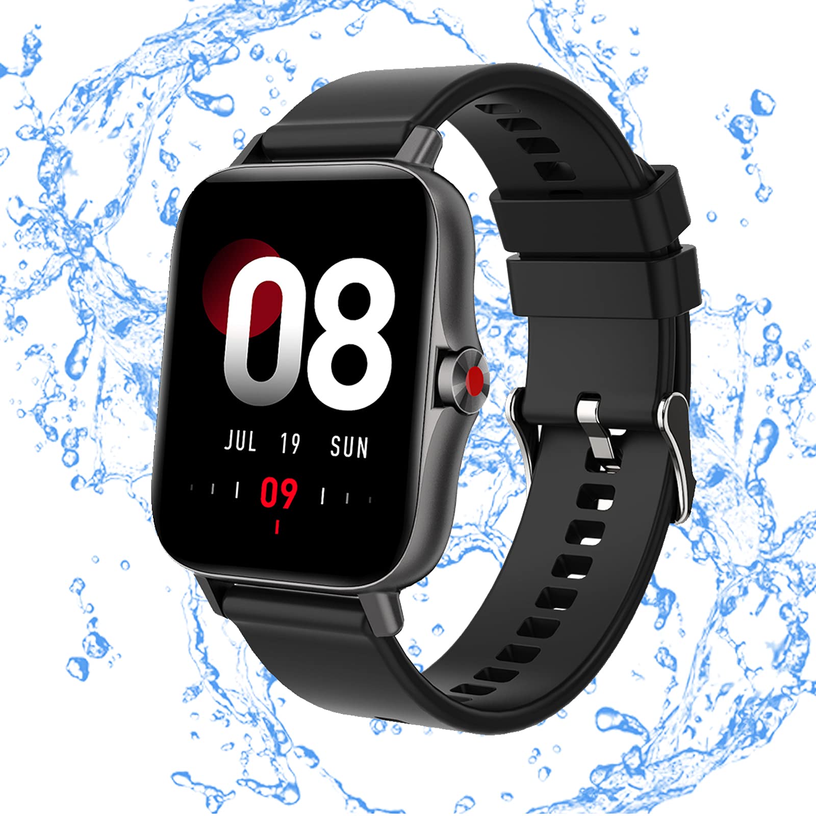Smart Watch, 1.69" Touch Screen Fitness Tracker with Heart Rate Sleep Monitor and IP68 Waterproof Sport Watch, Activity Trackers with Pedometer Step Counter, Smartwatch for Men Women for Android iOS