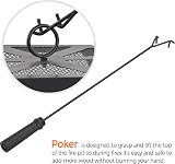 Yaheetech 66 cm Hex Fire Pit Wood Burning Outdoor Fire Bowl with Spark Screen view 9