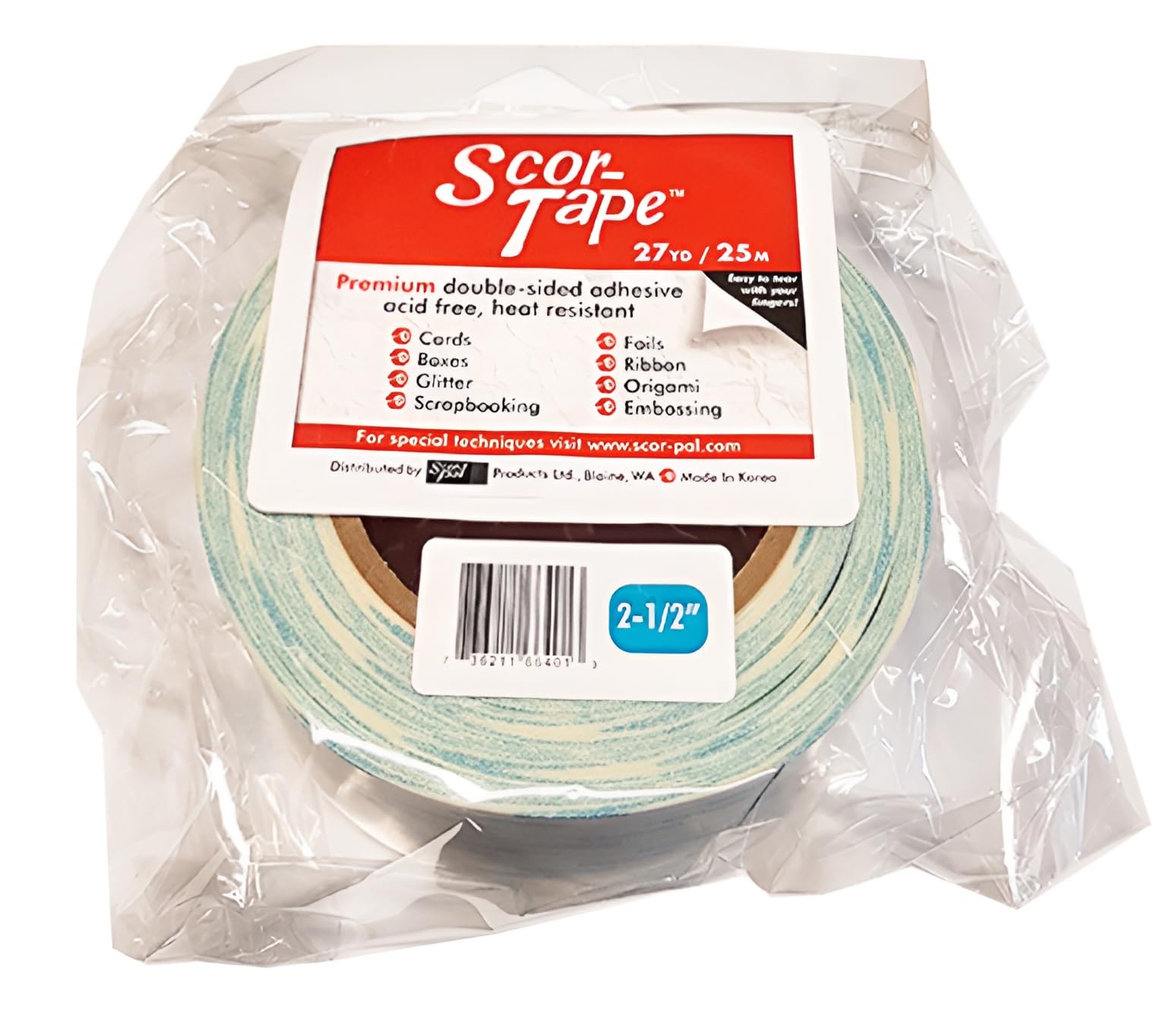 Scor-Pal Scor-Tape, 2.5 inch x 27 yd