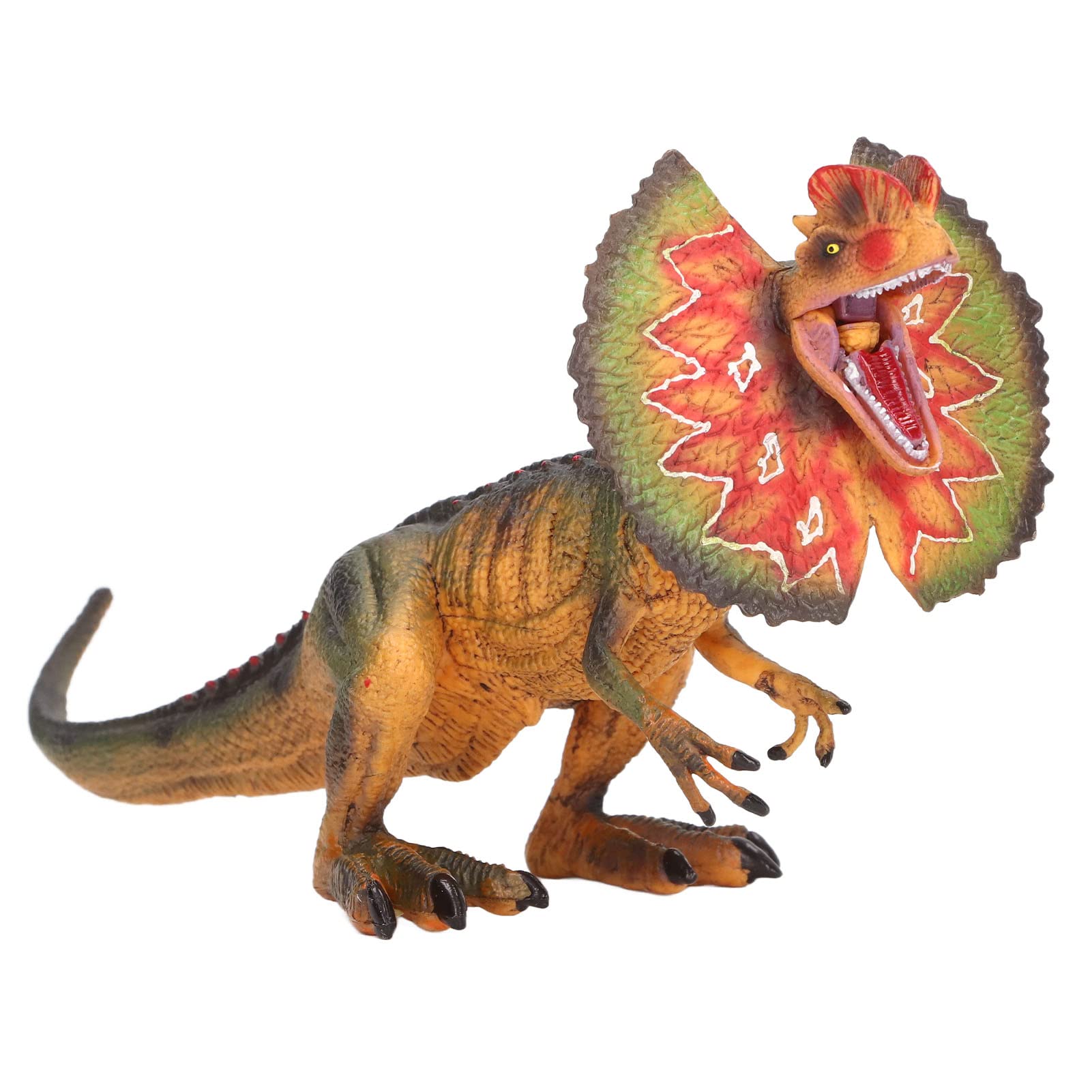 RiToEasysports Dilophosaurus Model, PVC Plastic Lifelike Vivid Not Easy to Fade Children Dilophosaurus Toy Wonderful Gift Hand -made Toys Kids Toys
