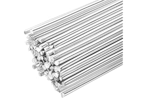HARFINGTON 80pcs Aluminum Welding Rods 9.84" x 5/64" Aluminum Silicon Welding Wires Low Temperature Easy Melt for Metal Stain