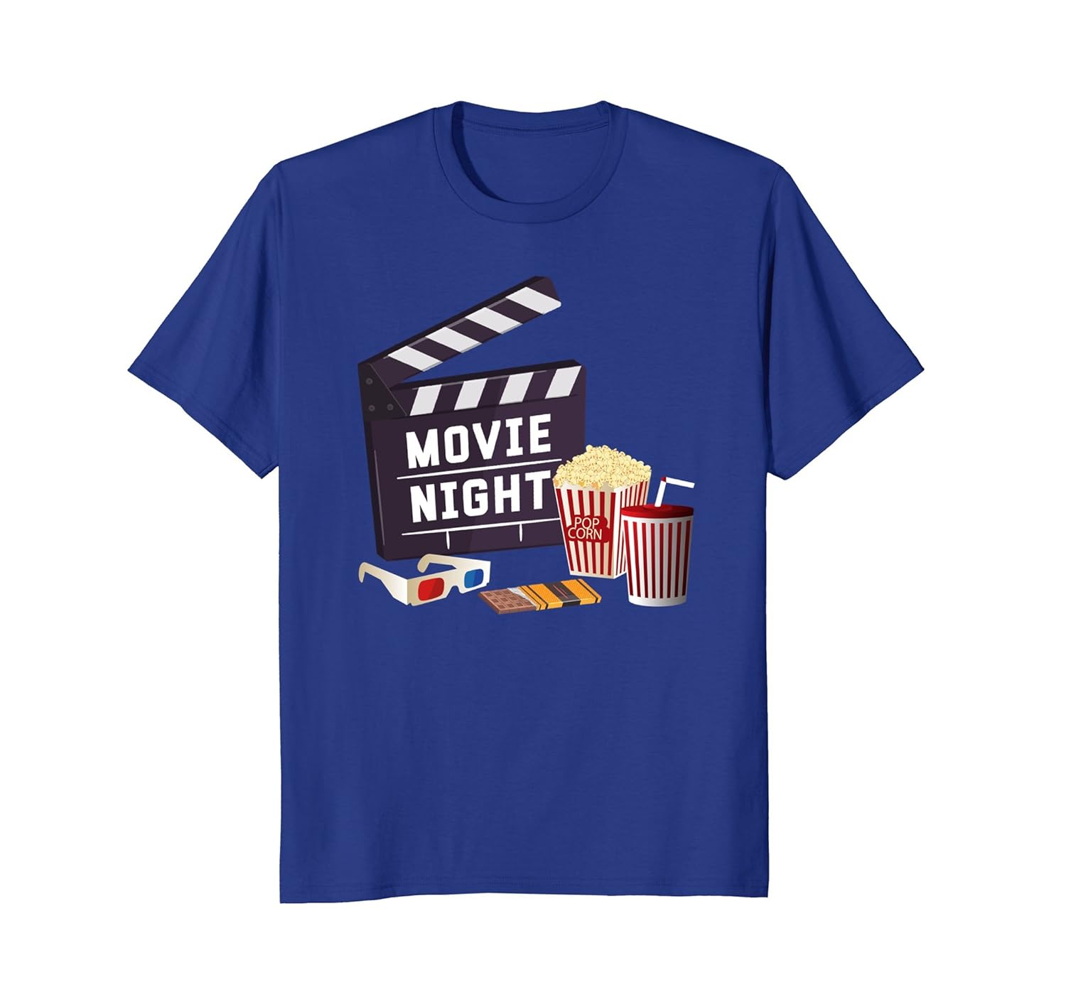 Movie Night Funny T-shirt Pop Corn Movies Chocolate Snack-anz