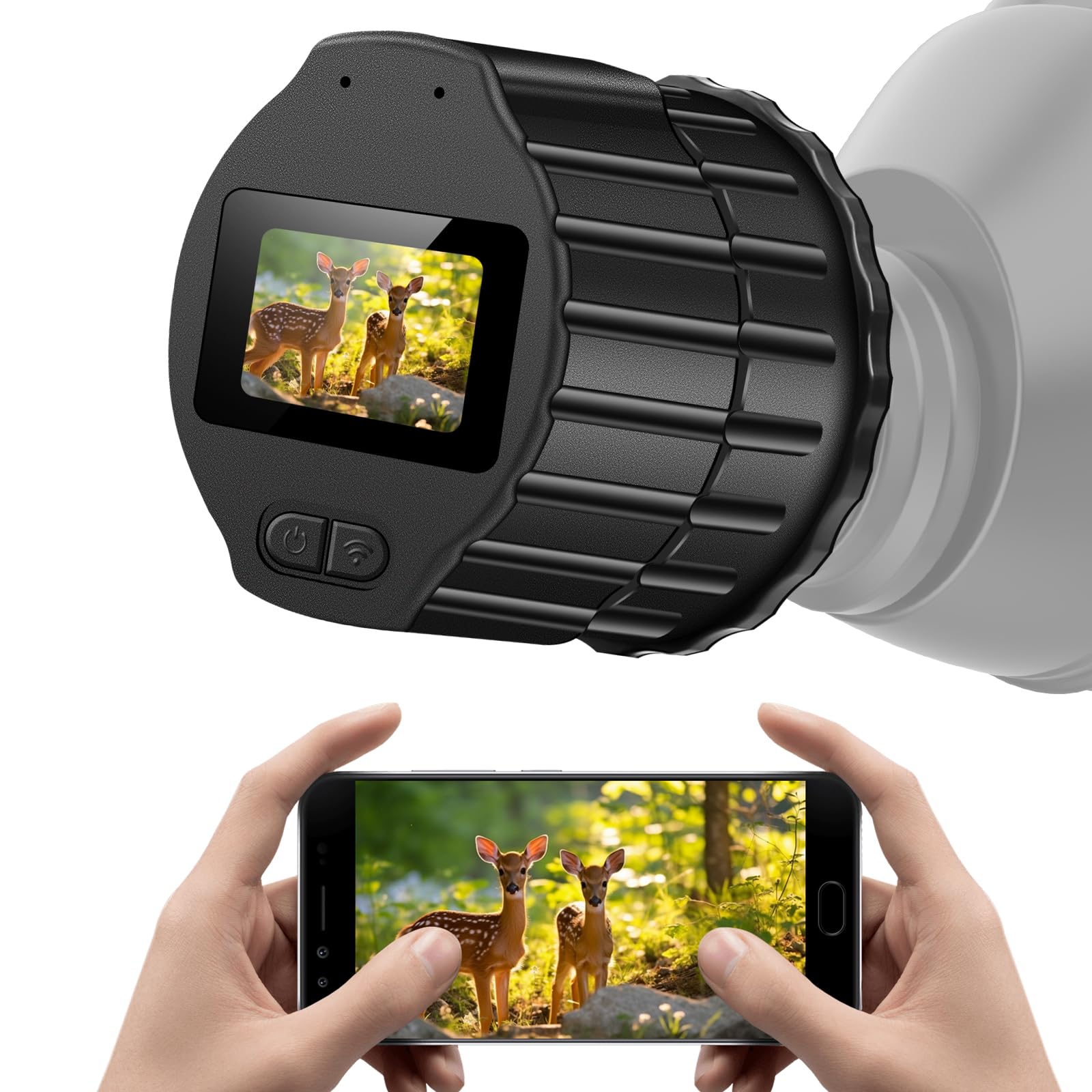 Photo 1 of 64GB WiFi Telescope Camera Eyepiece: 1.5" Screen & 1080P FHD Recording, Planetary Camera for 28mm-50mm Scopes, Perfect for Astrophotography, Bird Watching