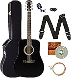 Fender Squier Dreadnought Acoustic Guitar - Black