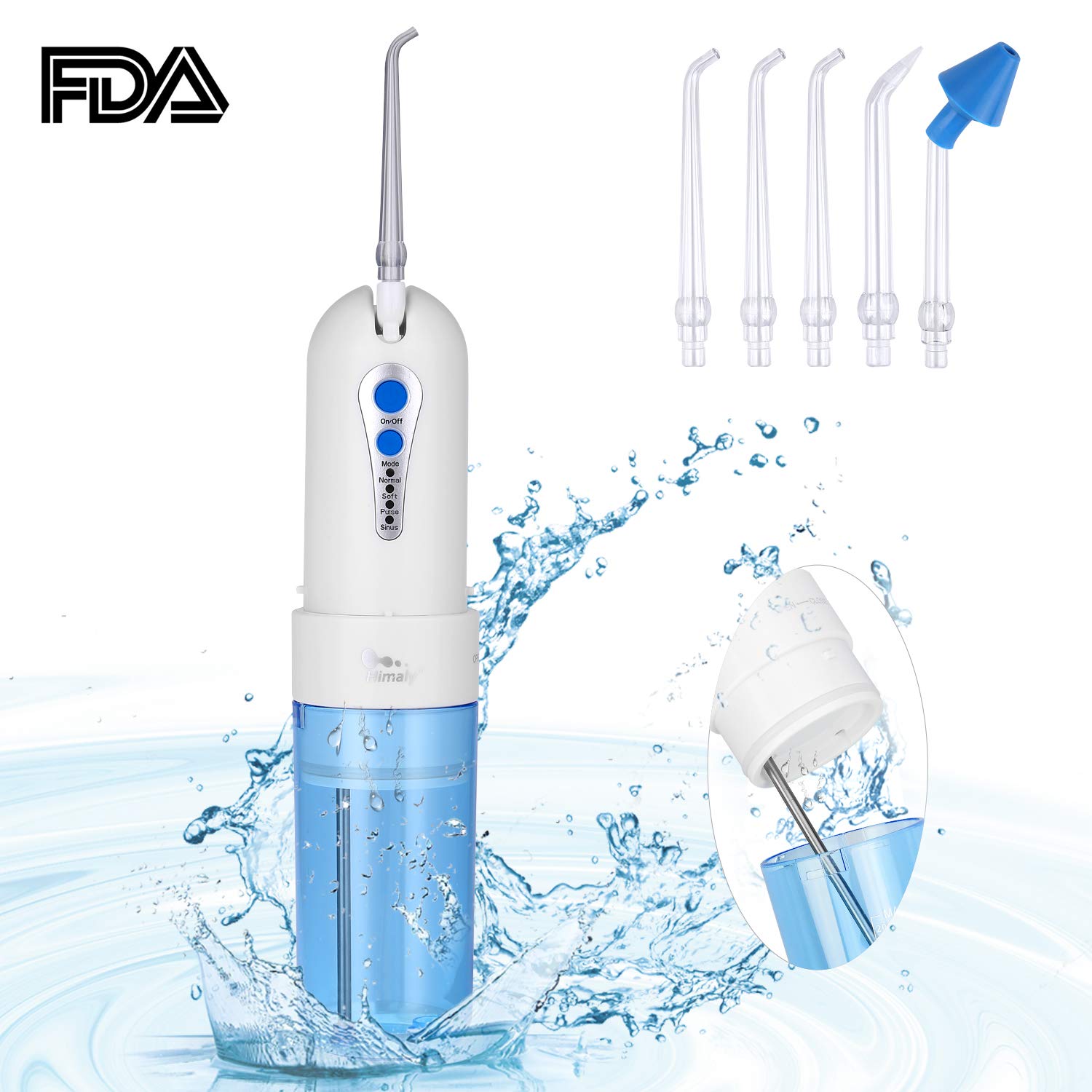 Himaly Cordless Water Flossers for Teeth Professional USB Rechargeable Dental Oral Irrigator Gum Flosser