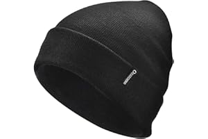 Ocatoma Beanie for Men Women Acrylic Knit Cuffed Slouchy Men's Daily Warm Hat Toque Unisex Gifts for Men Women Boyfriend Him