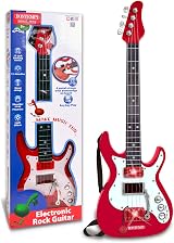 Bontempi Electric Guitar for Kids with Strap - Realistic Sound, 6 Metal Strings view 2