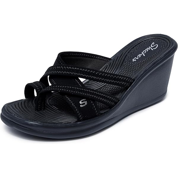 Amazon.com | Skechers Women's Rumble ON-Shining Night Wedge