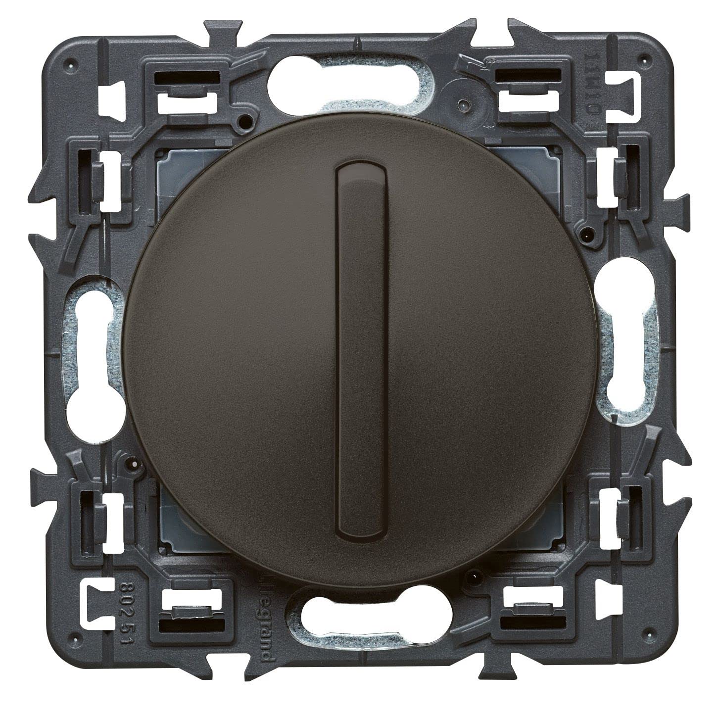 Legrand Céliane Silent Switch, Black, 099528, 250 voltsV