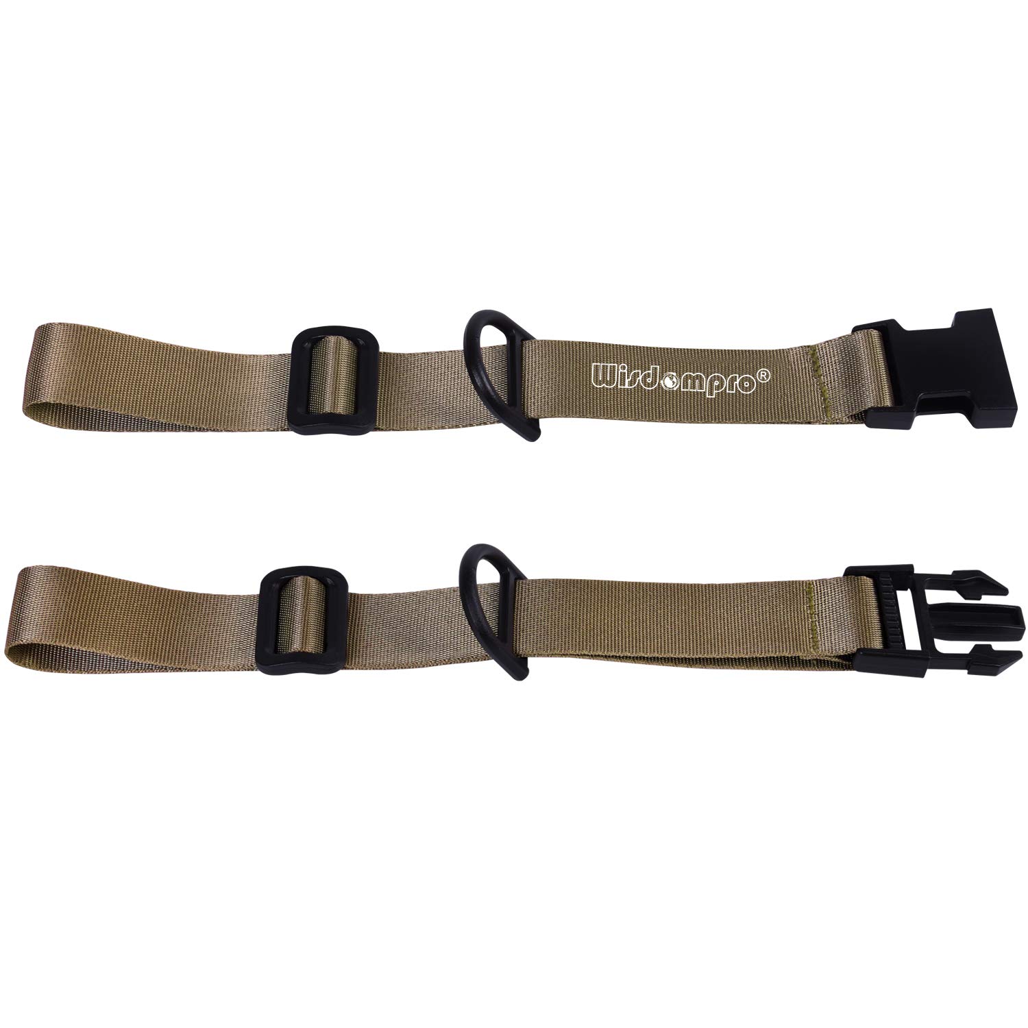 wisdompro Backpack Chest Strap, Heavy Duty Adjustable Backpack Sternum Strap Chest Belt with Quick Release Buckle for Hiking and Jogging - with Slide Locks (Khaki)