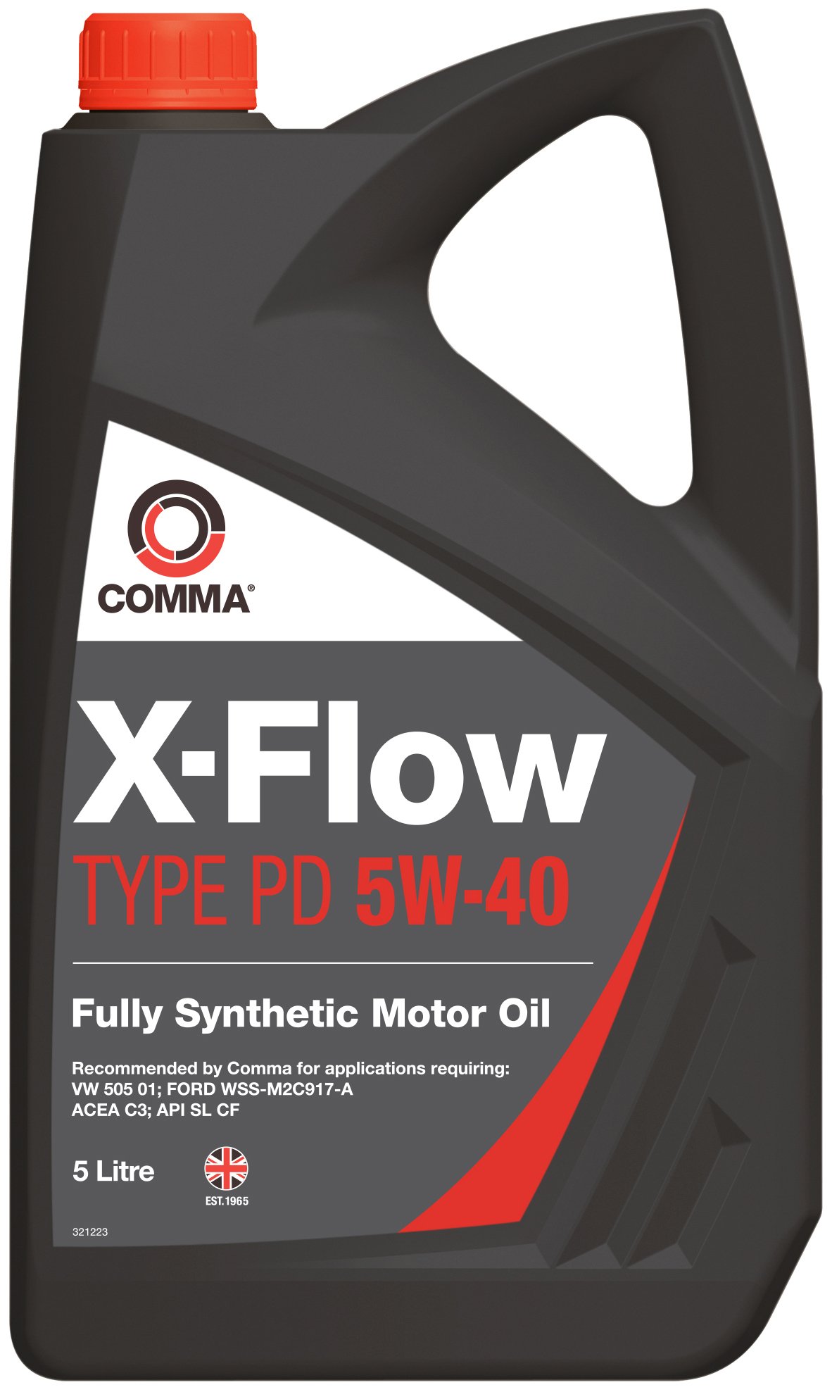 Comma XFPD5L 5L X-Flow Type PD Fully Synthetic 5W40 Motor Oil