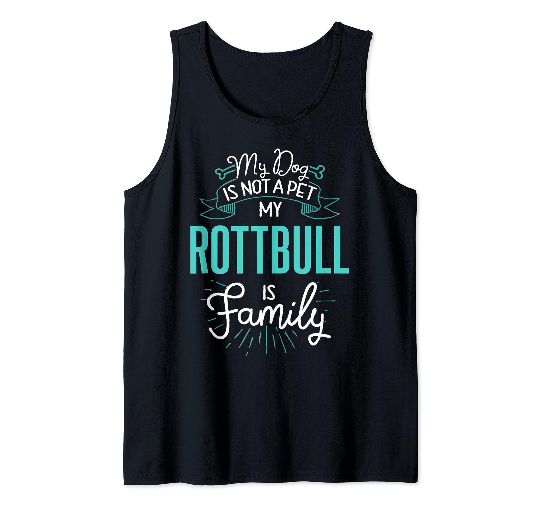 Cute Rottbull Design Family Dog Giftn Tank Top