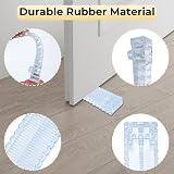 Alyvisun 4pk Rubber Door Stoppers Floor Anti-Skid Wedge Lock Retainer Stackable view 4