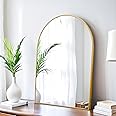 SCWF-GZ 20x30 Arch Mirror Rectangle Wall Mounted Metal Frame Mirrors for Entryway Bedroom Bathroom Living Room 20 30 24x36 inch Black Silver - Gold