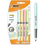 BIC Pastel, Highlighter Grip, 4 Marcadores 