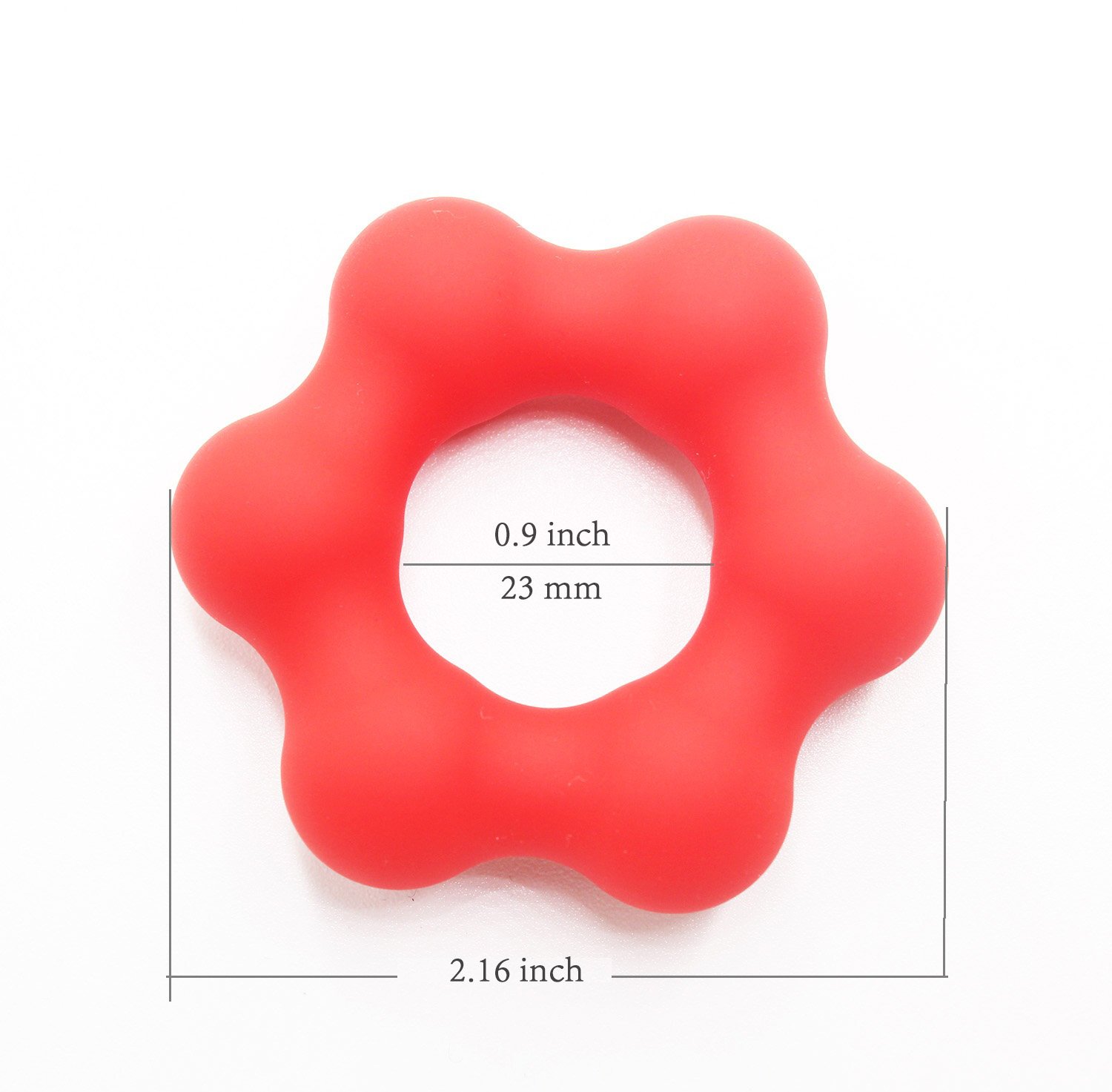 Silicone Male Enhancement Exercise Bands O Ring 3 Different Plus 1 Heavy Duty Size Flexible Rings 100% Medical Grade Silicone O shape