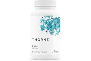 THORNE - Biotin - Vitamin B7 Supplement for Healthy Hair, Nails, Skin & Metabolism* - 60 Capsules