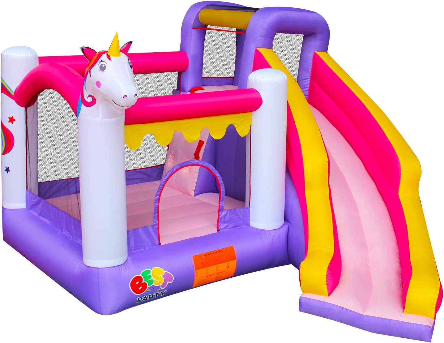 BESTPARTY Inflatable Unicorn Bounce 