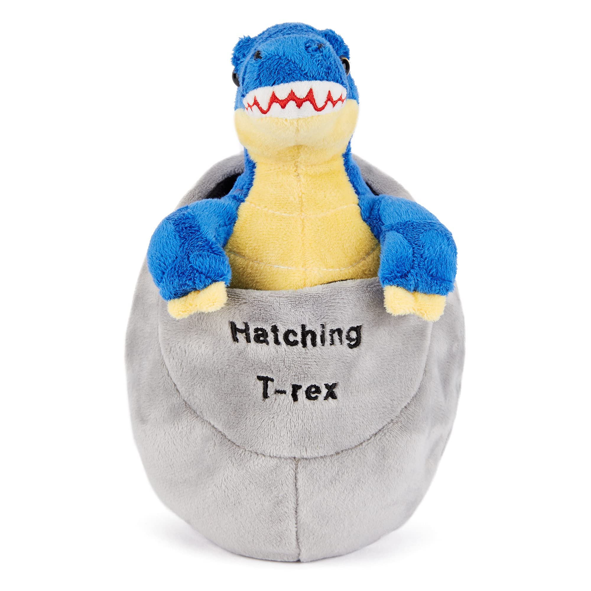 Zappi Co Plush Children's Stuffed Soft Cuddly Plush Toy-Part of Safari Animals Collection, Perfect for Kids (10cm Height)(Easter Egg T-Rex Dinosaur) — image 1
