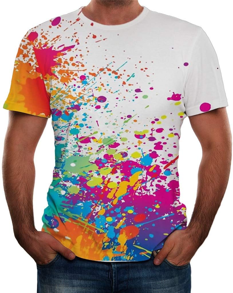 KUDICO Mens Hawaiian T Shirt T-Shirts Tee 3D Print Casual Beach Holiday Aloha Short Sleeve Tops