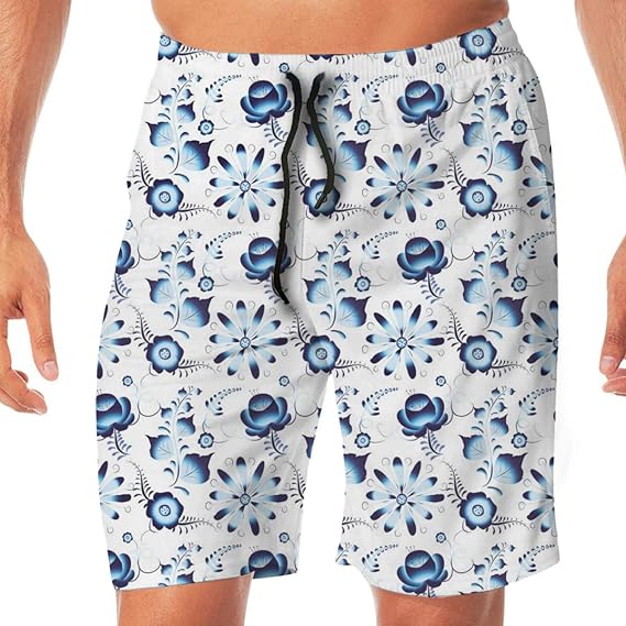 Amazon Co Jp Abstract Floral 2 サーフパンツ メンズ ショーツ 水着 街着 ビーチ 海パン スイムパンツ 3ｄプリント 通気速乾 水陸両用 速乾 M Xxl 服 ファッション小物
