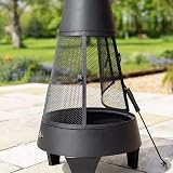 Harrier Medium Steel Chiminea Fire Pit | 360° Outdoor Log Burner view 5