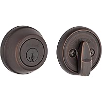 Kwikset 817 Serrure à Pêne Dormant, Noir Mat, Porte D'entrée