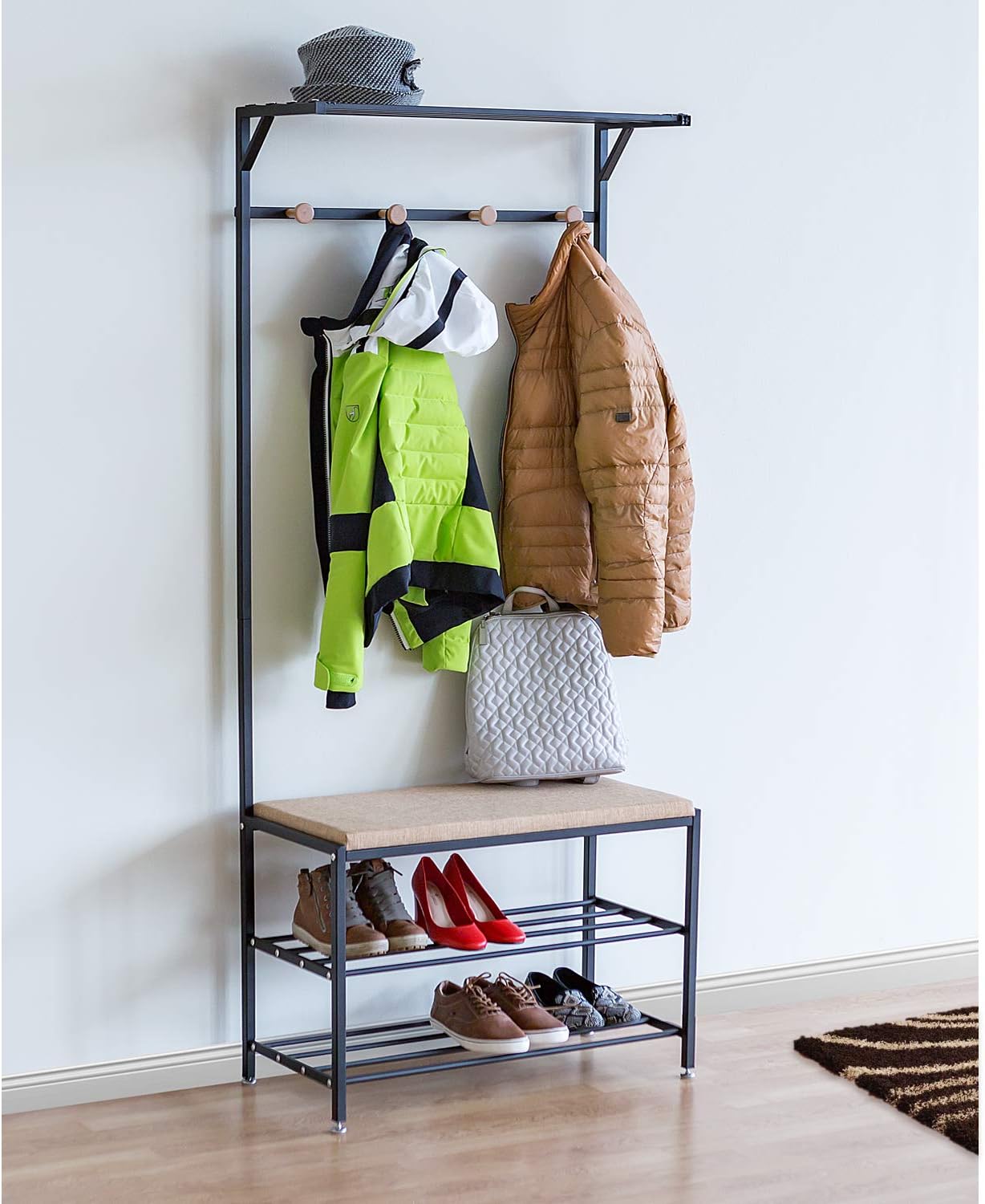 hall clothes rack on Top 10 Best Rustic Coat Rack With Bench Best Alls