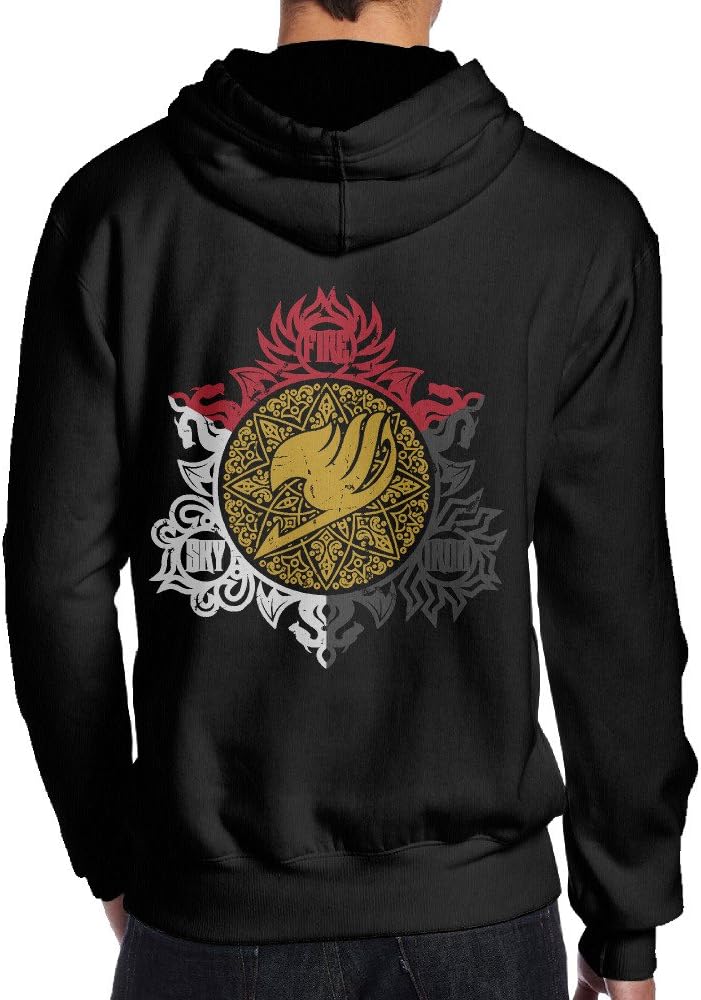 Men's Back Printing Dragons and Fairies Fairy Tail Anime Hoodie