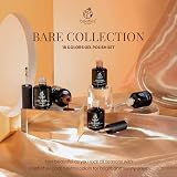 Beetles Gel Polish Bare Collection 16 Colours Nude Pink Brown Glitter 15ml view 2