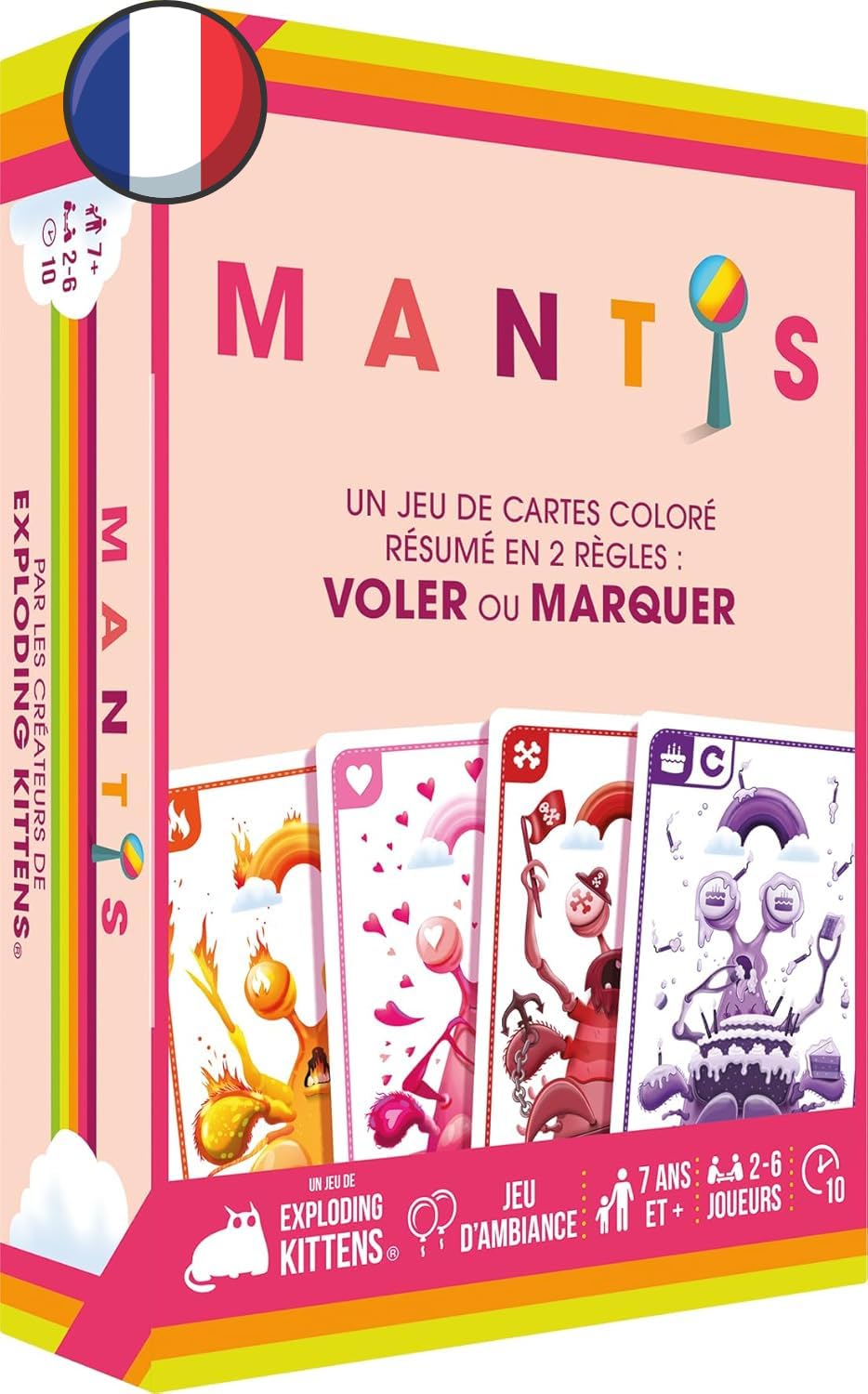 Asmodee Jeu de cartes - Mantis, Black (EKIMAN01FR)