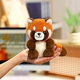 Ditucu Palm-Sized Red Panda Stuffed Animals Cute Soft Plush Doll Small Plushies Toys Gifts for Kids Orange 5 inch