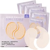 Patchology Serve Chilled Bubbly Eye Gels with Niacinamide, Hydrating Under Eye Patches with Niacinamide and Vitamin C, Under Eye Gel Pads with Gel Technology, Facial Skin Care Products - 5 Pairs