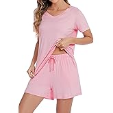 LUBOT 2026 Bamboo Viscose Pajamas Women Sets Pjs Soft Breathable 2 Piece V Neck Short/Long Sleeve Pants Sleepwear S-4XL