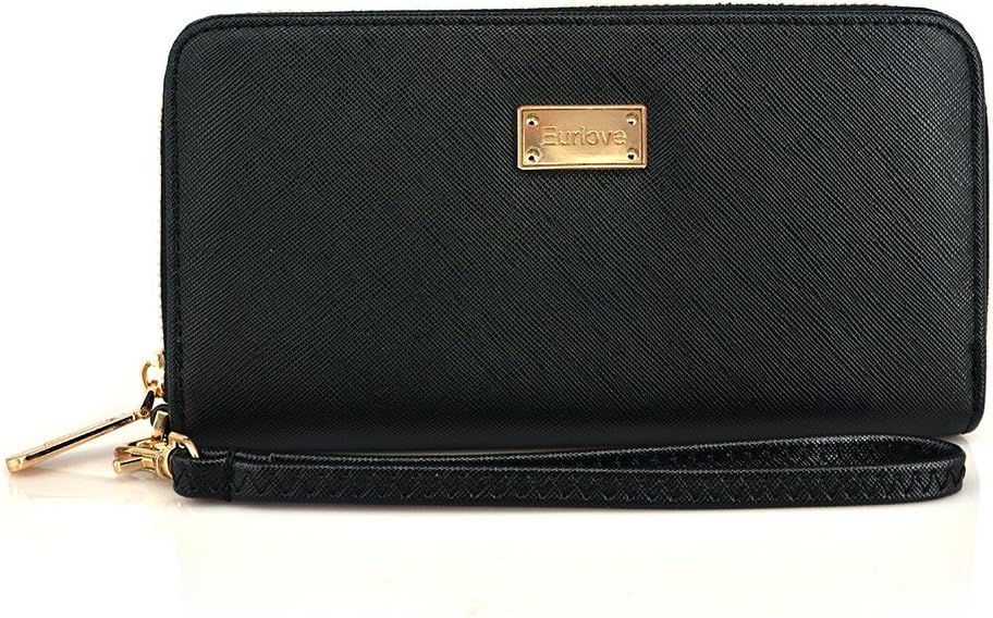Women Leather Wallets to Organize Your Cash, Passport, Card, and Phone with Removable Wristlet Strap