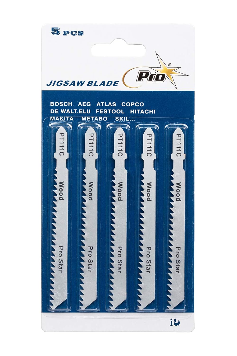 UK Drills Jigsaw Blades for Wood Set of 5 Similar to Bosch T119A