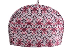 GDONLINE Pink Ombre Mandala Handmade Cotton Printed Tea Pot Décor Cover Indian Traditional Tea Quilt Floral Warmer Tea Cozies Washable Vintage Tea Cosy Indian Mandala Tea Cozy 14 x 11 Inch