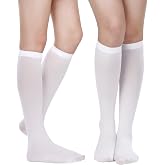 SATINIOR Women Knee High Boot Socks Halloween Cosplay Stockings for Girl Festival Party