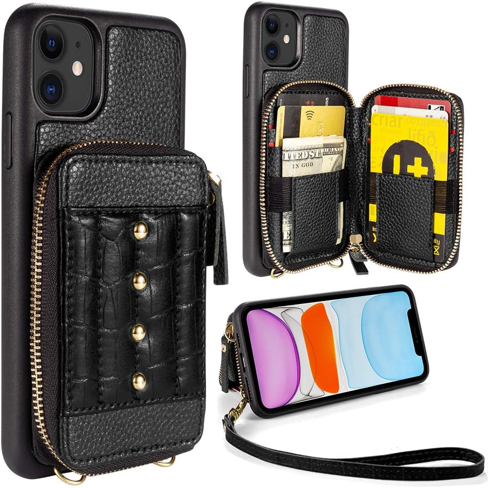 LAMEEKU Wallet Case Compatible with iPhone 12 Pro/iPhone 12