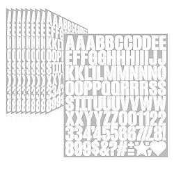 Llewyn 970 Pcs 10 Sheets Letter Stickers,Self