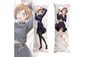 QIWUQIOWQ Kugisaki Nobara Body Pillows Body Pillow Anime Body Pillow Anime Girl 2wt Pillowcase Japanese Anime Body Pillow Cover Dakimakura 59”x20” Hugging Pillow Cover